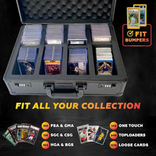 Load image into Gallery viewer, PSA Graded Card Storage Box - 4 Row Aluminum Case for 160+ Cards - Black