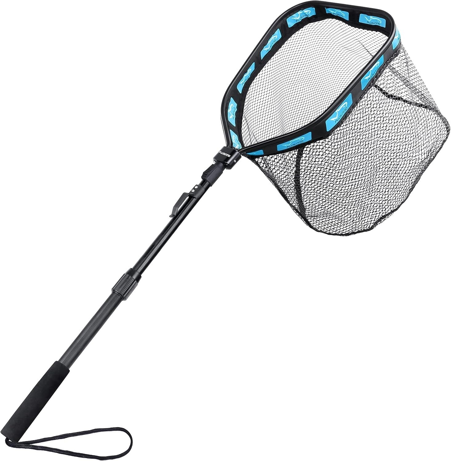 Telescopic Floating Fishing Net for Kayaks – Rubber Coated, Non-Snag, Durable
