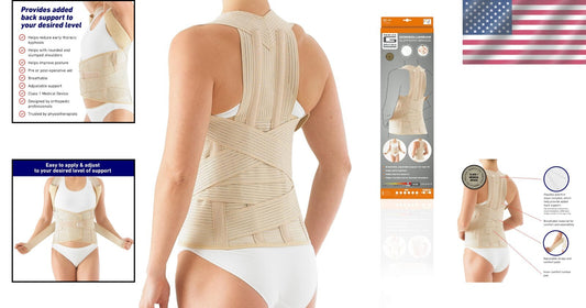 Class 1 Medical Dorsolumbar Brace - Adjustable Back Support for Kyphosis