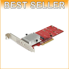 Load image into Gallery viewer, Dual M.2 PCIe SSD Adapter Card for Enhanced Storage - Mac &amp; PC Compatible