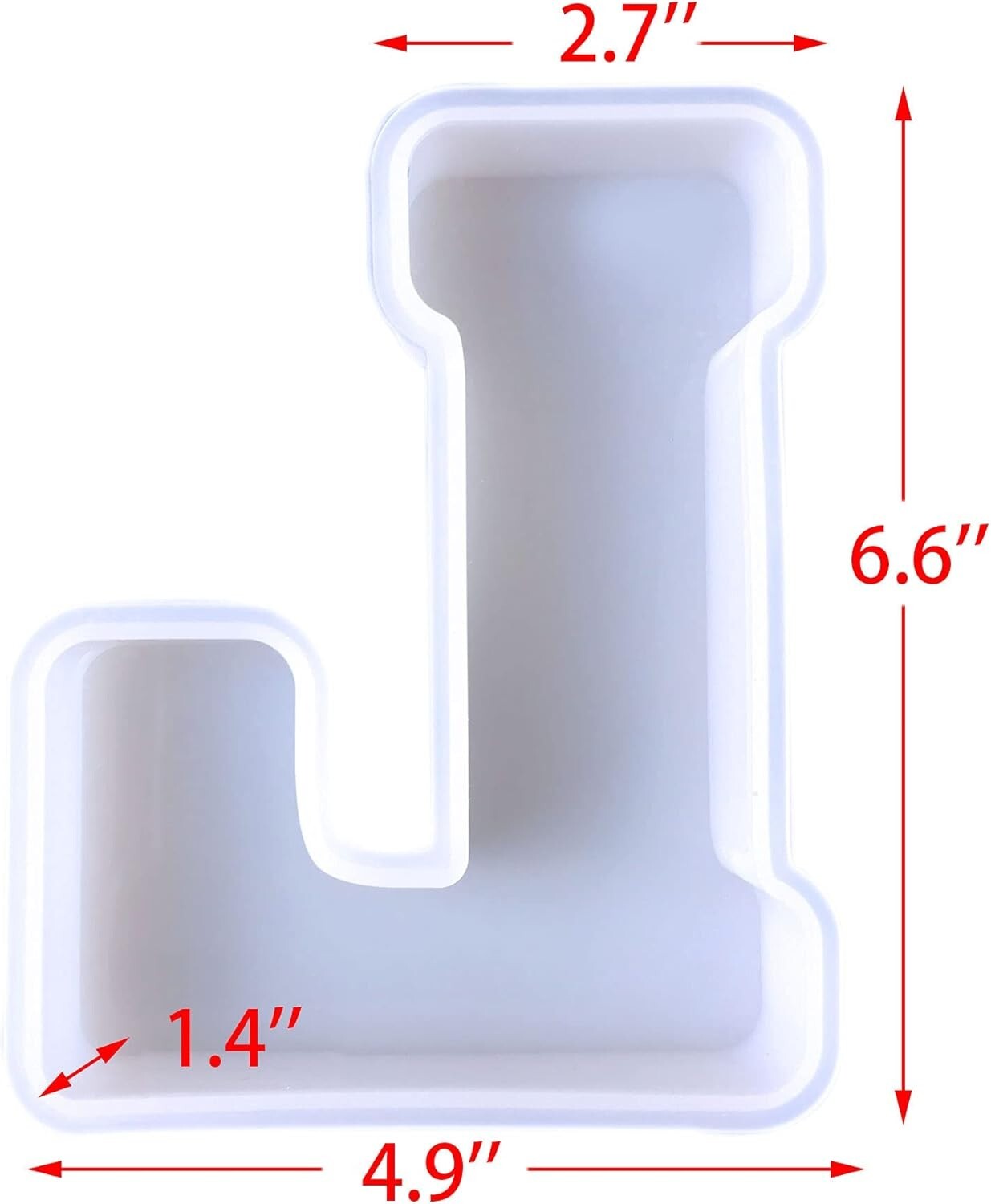 Versatile 6-Inch Silicone Alphabet Mold for Candles, Soap, & Resin - 26 Pack