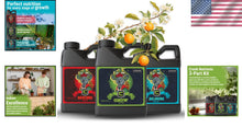 Load image into Gallery viewer, Cronk Nutrients 3-Part Plant Food Kit: Hydroponics &amp; Bloom Booster, 4L Liquid