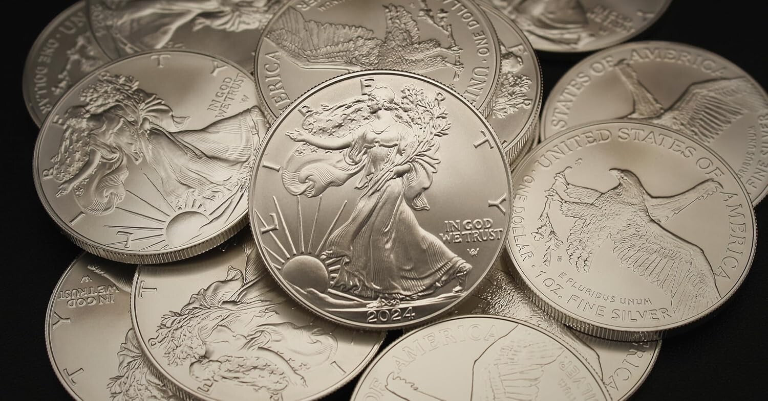 10 x 1 oz American Eagle Silver Bullion Coins in Original Tube - 2024 Edition