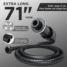 Load image into Gallery viewer, Rainfall Showerhead with Adjustable Height &amp; Anti-Clog Nozzles - Modern Design