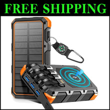 Load image into Gallery viewer, Premium 49800mAh Wireless Solar Charger – Multi-Device Fast Charging Power Bank
