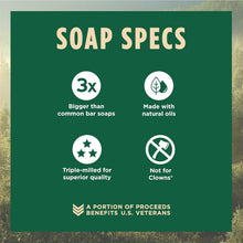 Load image into Gallery viewer, Long-Lasting 10oz Men's Soap Bar - Fresh Cut Pine Scent, Premium Quality