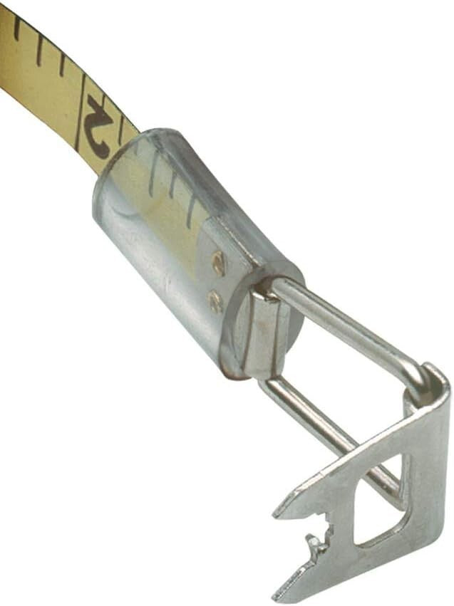 Lightweight 50' Auto-Rewind Tape Measure with Aluminum Case & Locking Brake