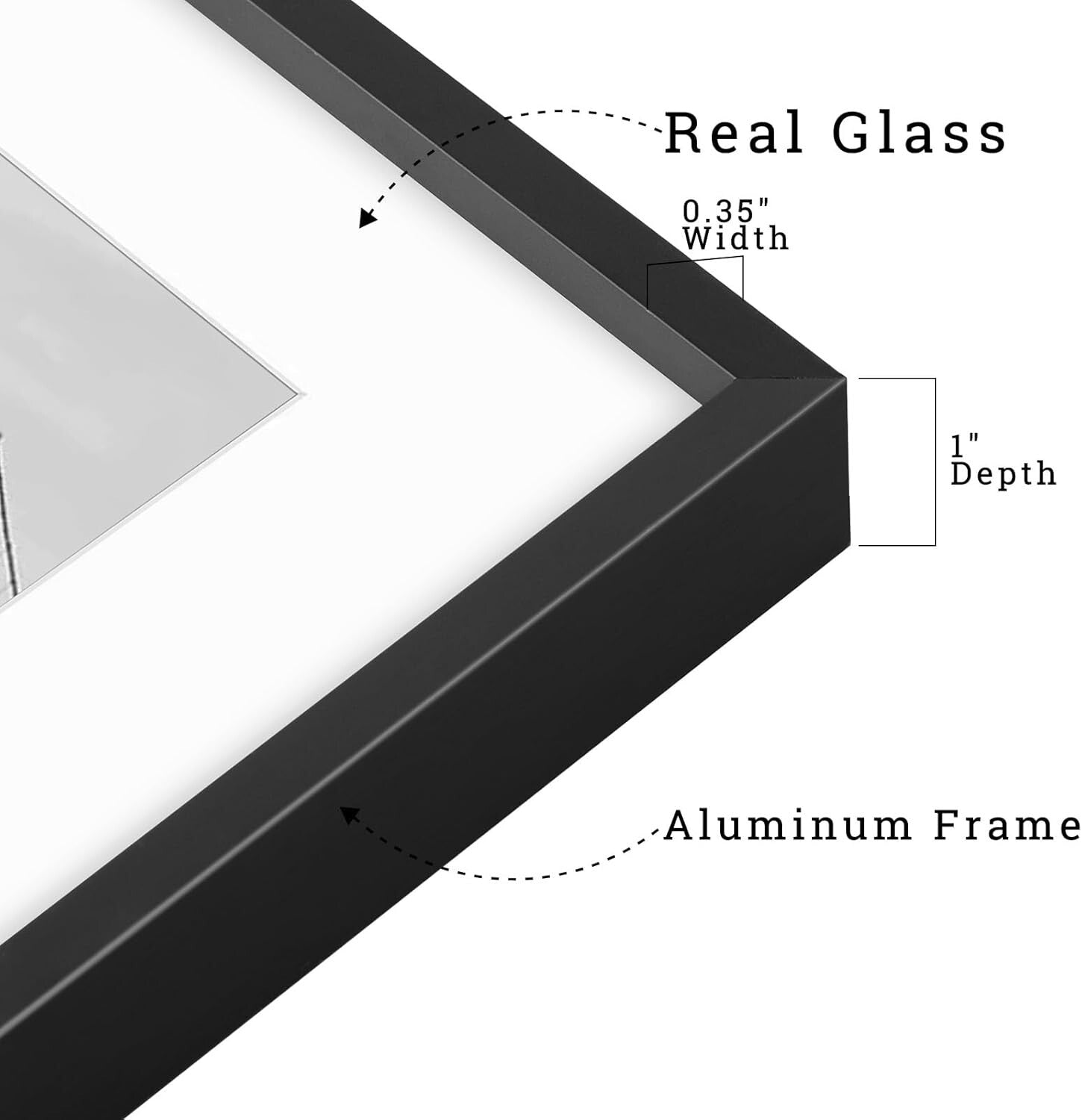 Durable 16x20 metal Picture Frames with 11x14 Mat - Perfect for Home and Gifting