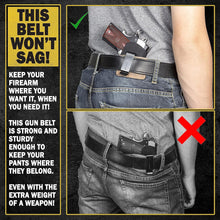 Load image into Gallery viewer, Lifetime Warranty 1.5" Leather Gun Belt | Best Rated Concealed Carry Belt
