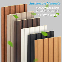 Load image into Gallery viewer, Lightweight Oak-Finish WPC Wainscoting Panels - 16-Count for Easy DIY Decor