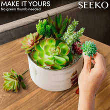 Load image into Gallery viewer, Bendable 28pc Faux Succulents - Ideal for Weddings, Offices, and Home Decor