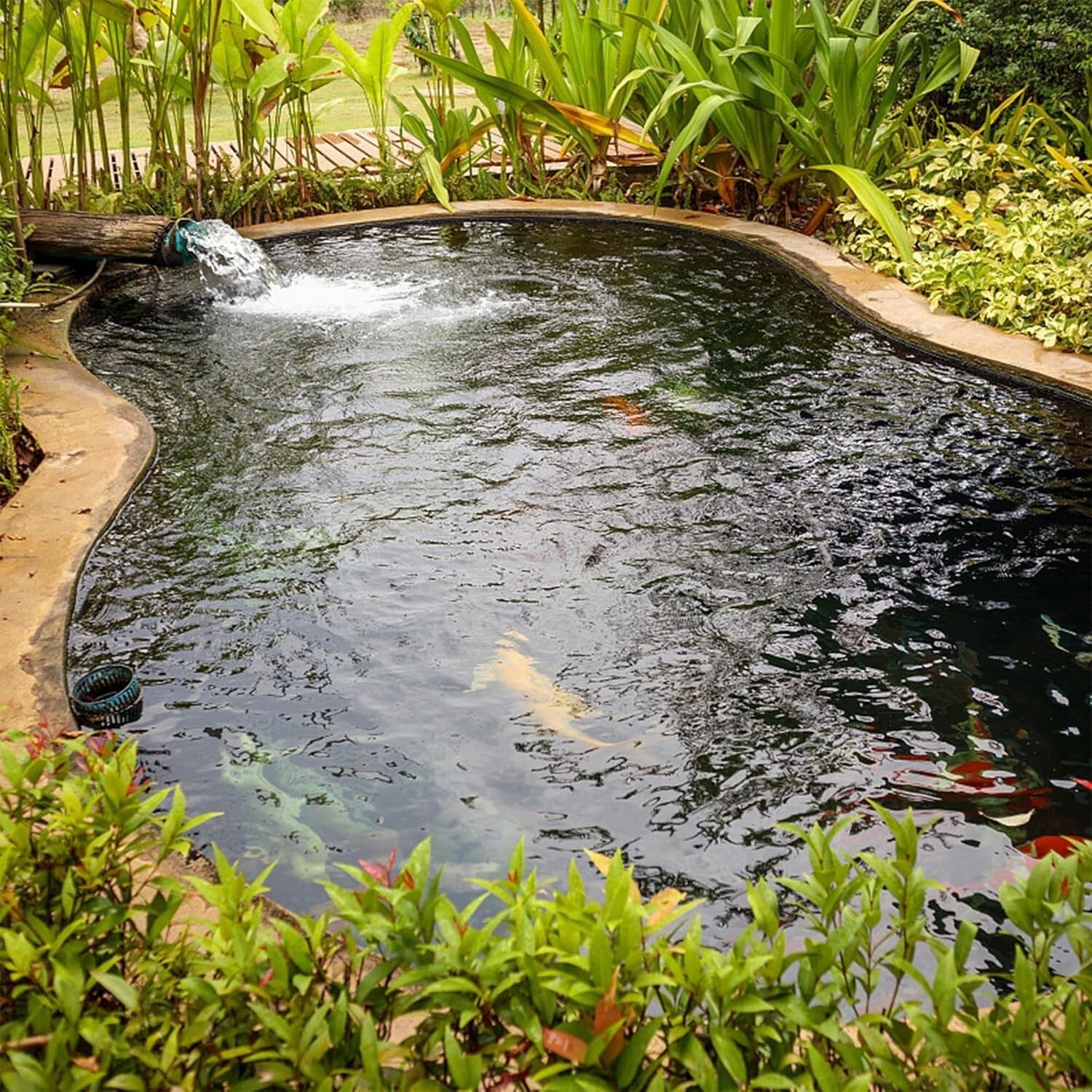Long-Lasting 20x20 FT Fish Pond Liner - 20 Mil UV-Resistant & Flexible