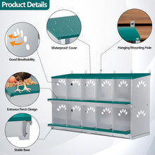 Load image into Gallery viewer, Safe &amp; Easy Access 10 Compartment Chicken Nesting Box for Optimal Production