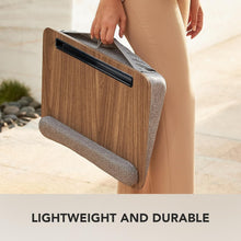 Load image into Gallery viewer, Stylish Lap Laptop Desk with Cushion, Pen Holder, &amp; Tablet Storage for Easy Work