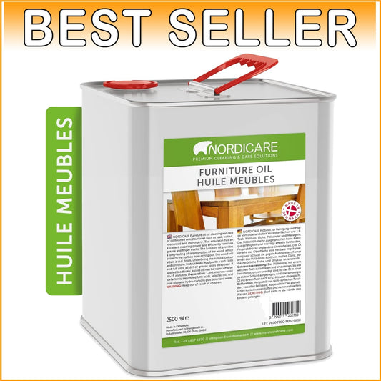 Premium Danish Wood Oil - All-Natural Care for Teak, Walnut & More 84.5 oz