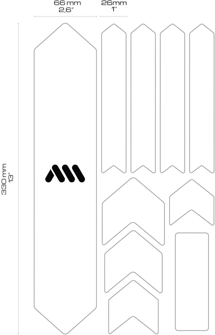 Durable Honeycomb PVC Bike Frame Guard - Universal Fit for Adult Mountain Bikes