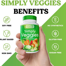 Load image into Gallery viewer, Plant-Based 90 Veggie Capsules with 42 Fruits &amp; Veggies - Gluten-Free Nutrition