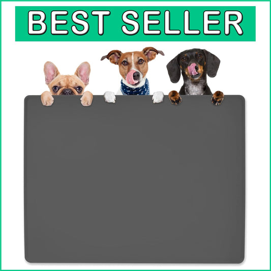 Durable Extra Large Dog Mat for Food and Water - Easy Clean, 12-Month Warranty