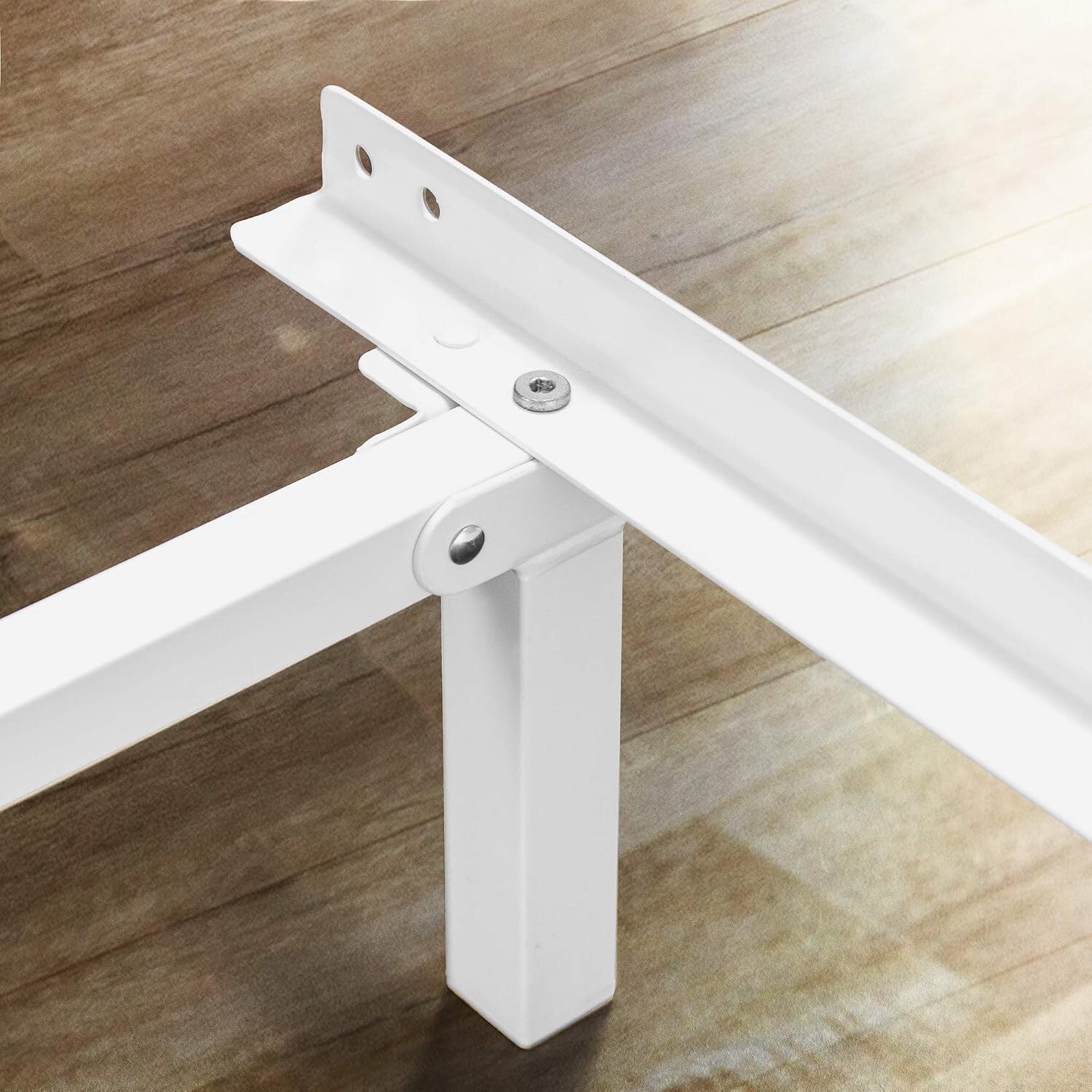 Easy Assembly Twin Bed Frame - Strong Steel Construction for Box Spring Support