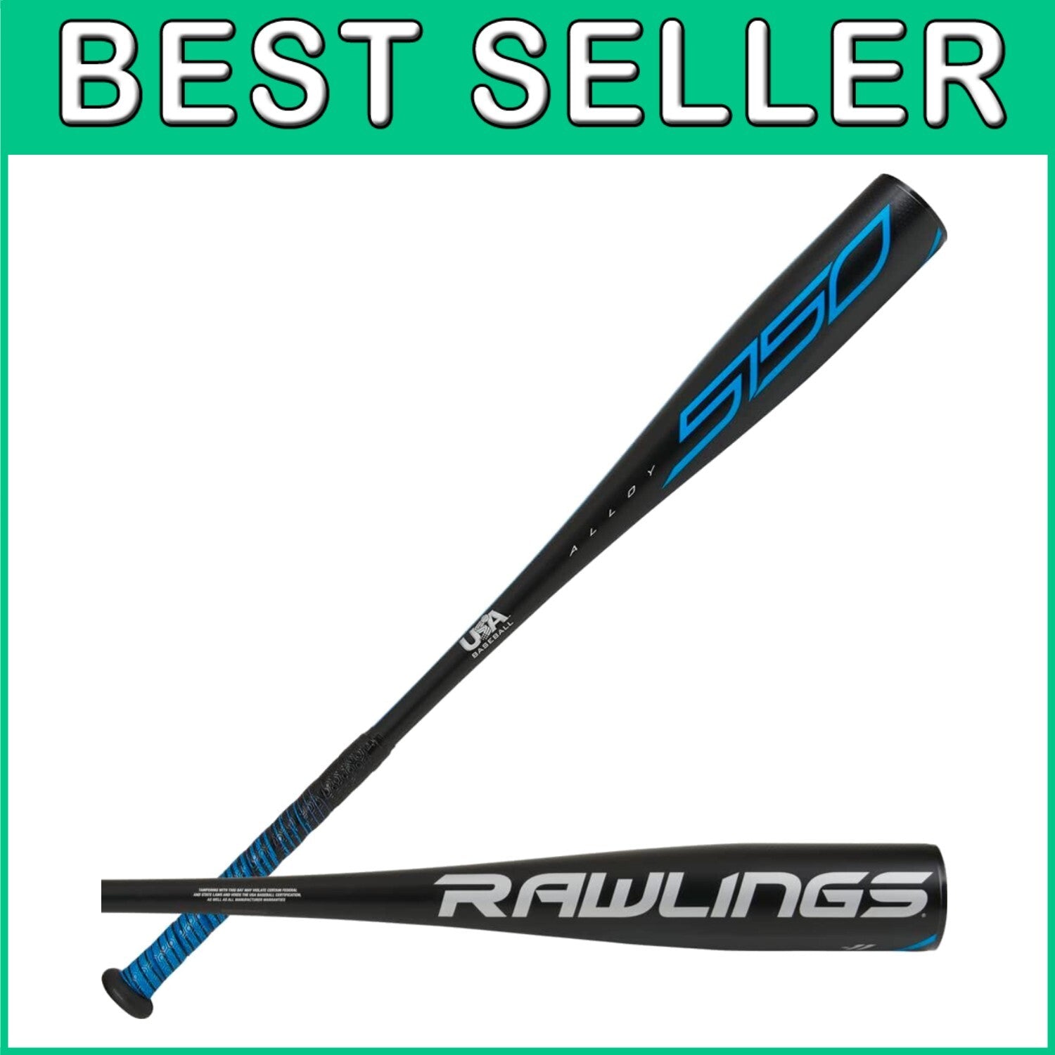 2022 5150 USA Youth Baseball Bat - Enhanced Power with Responsive Sweet Spot