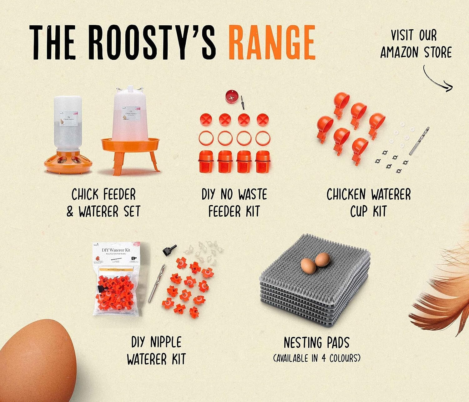 Durable Chicken Nesting Liners - 6 Waterproof Pads for Secure Egg Laying