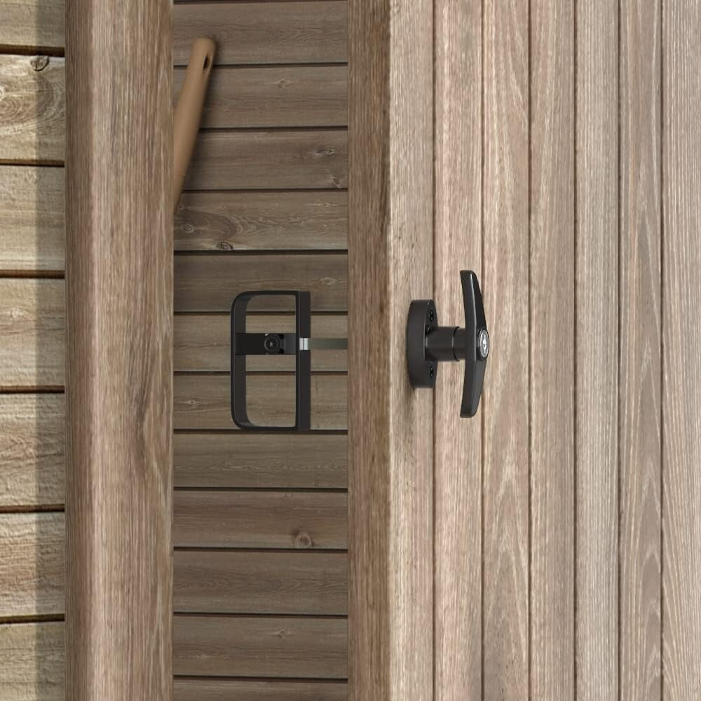 4-Pack Heavy-Duty Shed Lock Latch - Zinc Alloy & Carbon Steel Security Solution