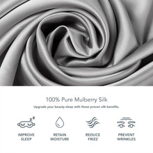 Load image into Gallery viewer, Luxurious 25mm Pure Mulberry Silk Pillowcase, Silver Good Housekeeping Winner