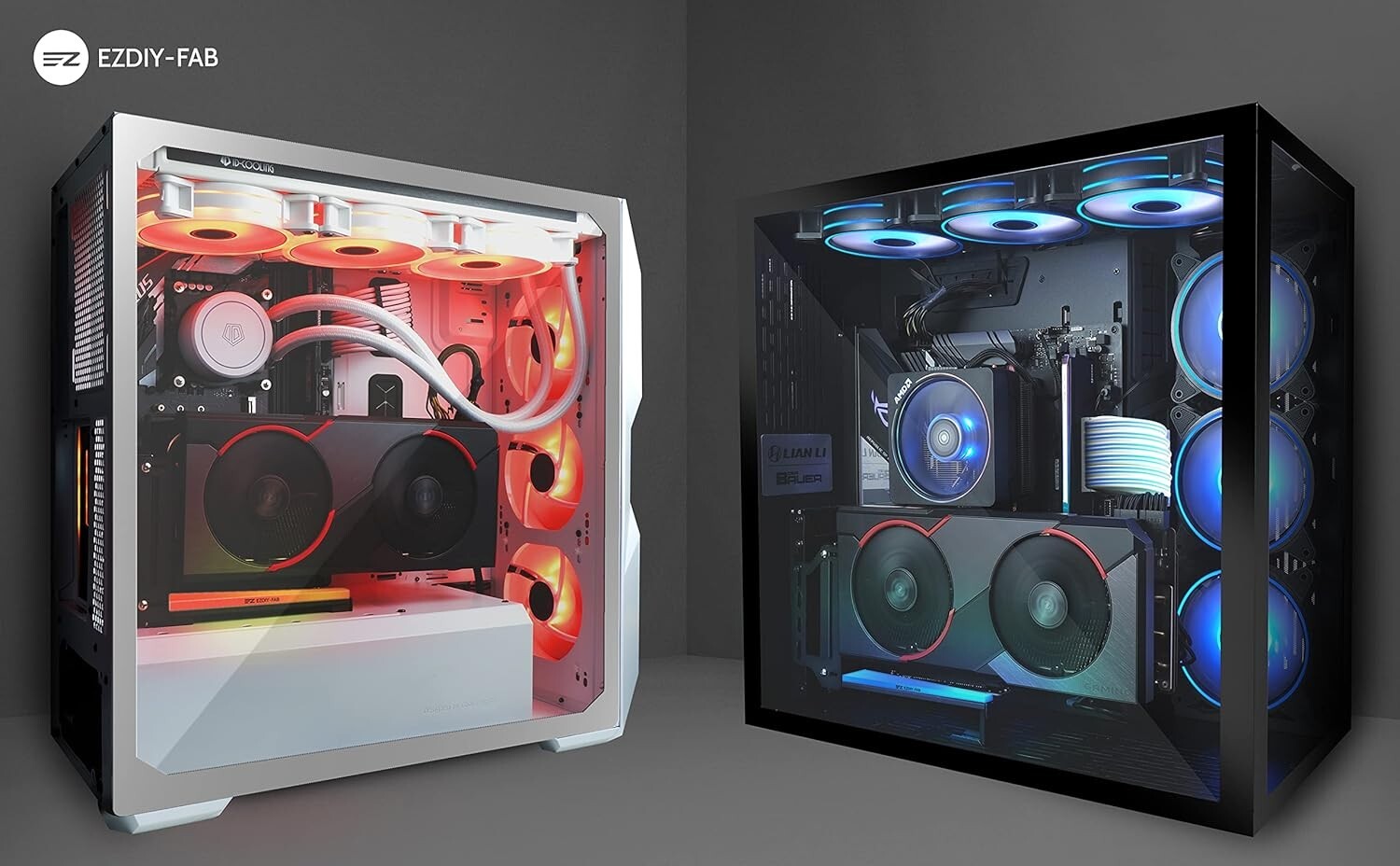 ARGB Vertical GPU Mount with PCIe 3.0 Riser Cable - Showcase Your Graphics Card