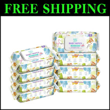 Load image into Gallery viewer, Gentle &amp; Cruelty-Free Baby Wipes - Eight Packs of Unscented 640 Count Total
