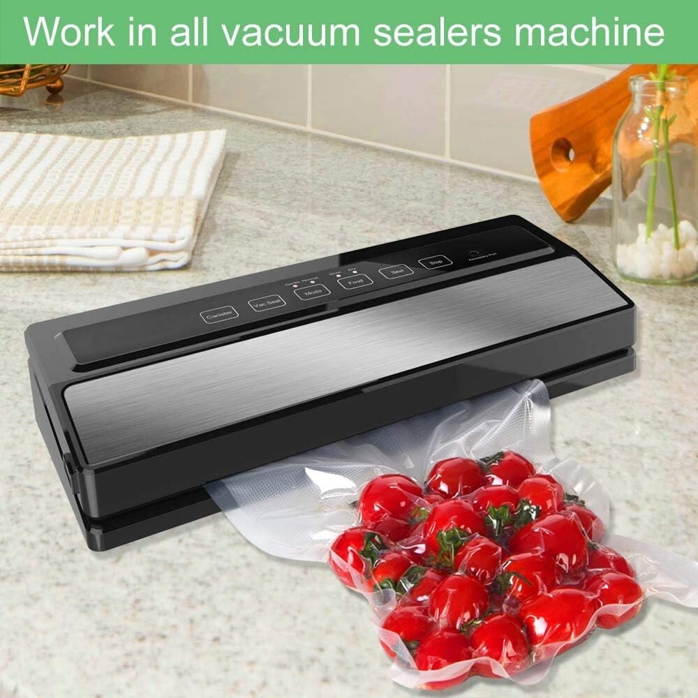 Gallon Size Vacuum Sealer Bags - 200 BPA Free, Heavy Duty & Microwave Safe