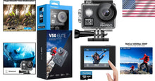 Load image into Gallery viewer, Compact V50 Elite 4K Camera Kit with Remote Control – Perfect for Adventurers