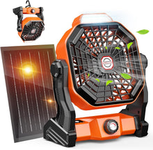 Load image into Gallery viewer, Portable 20000mAh Camping Fan &amp; LED Light - Perfect for Outdoor Adventures