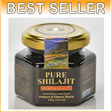 Load image into Gallery viewer, Premium Shilajit Resin 100g from Altai Mountains – Pure and Preservative-Free