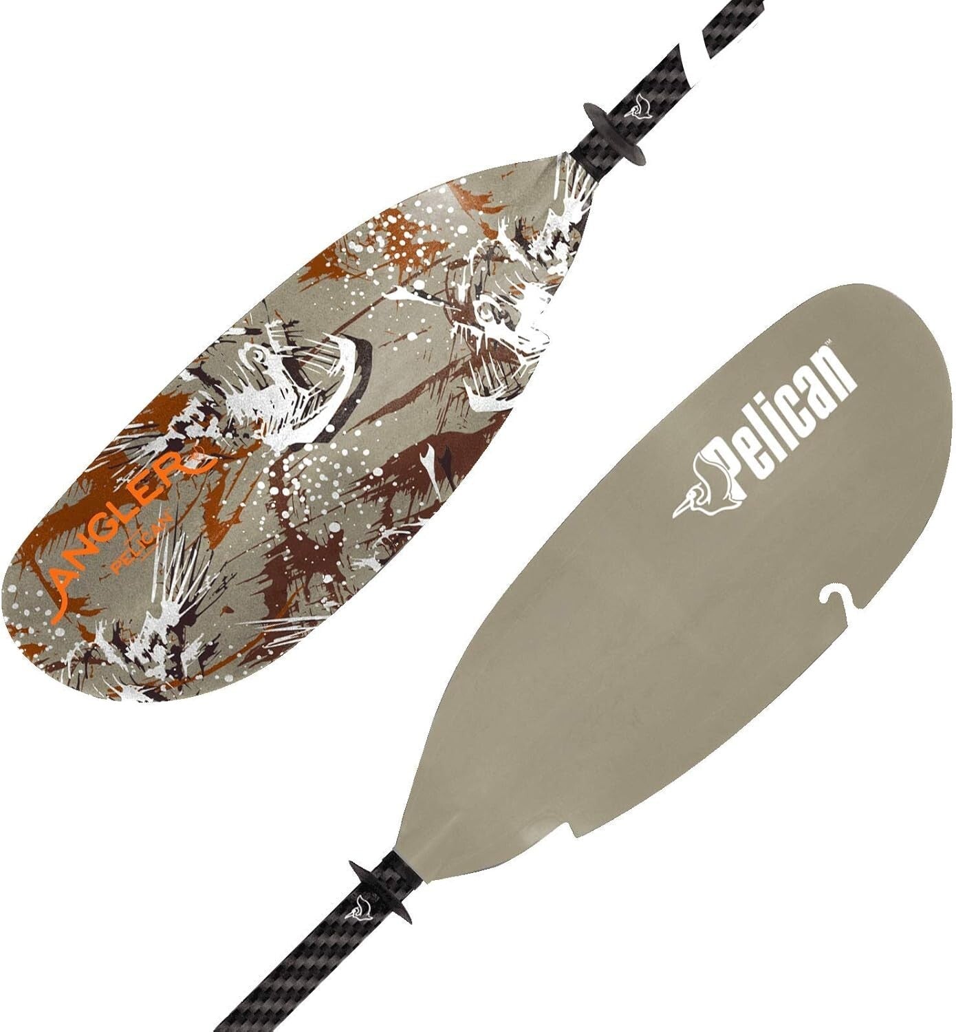 Adjustable Fiberglass Kayak Paddle with Retractable Hook - Perfect for Fishing