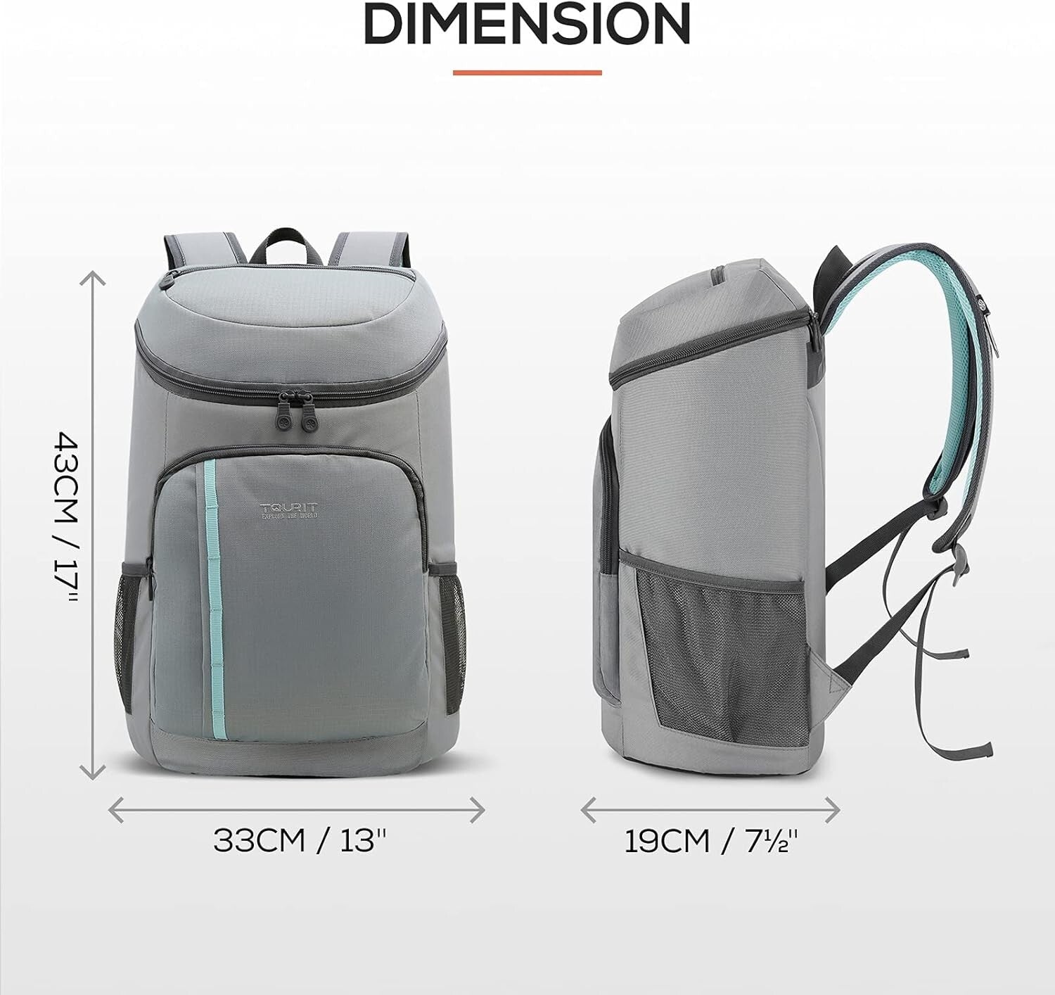 Durable Waterproof Insulated Cooler Backpack - 30 Can Capacity for Adventures