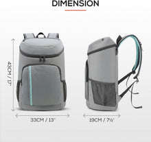 Load image into Gallery viewer, Durable Waterproof Insulated Cooler Backpack - 30 Can Capacity for Adventures