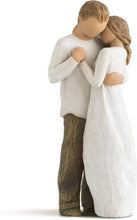 Load image into Gallery viewer, Elegant Embracing Couple Sculpture - Hand-Painted Figure for Home Decor