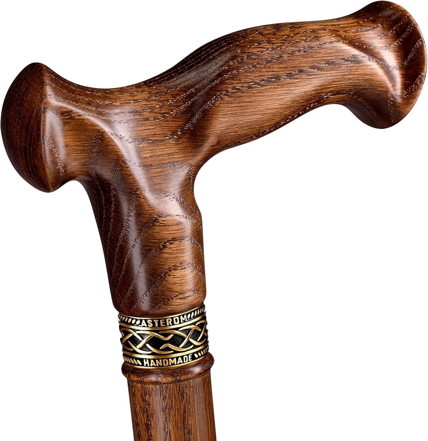 Lightweight 36-Inch Hardwood Cane with Ergonomic Handle - Perfect for Seniors
