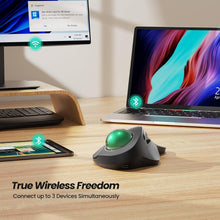 Load image into Gallery viewer, Precision Ergonomic Trackball Mouse, Rechargeable, Ideal for Office and Home Use