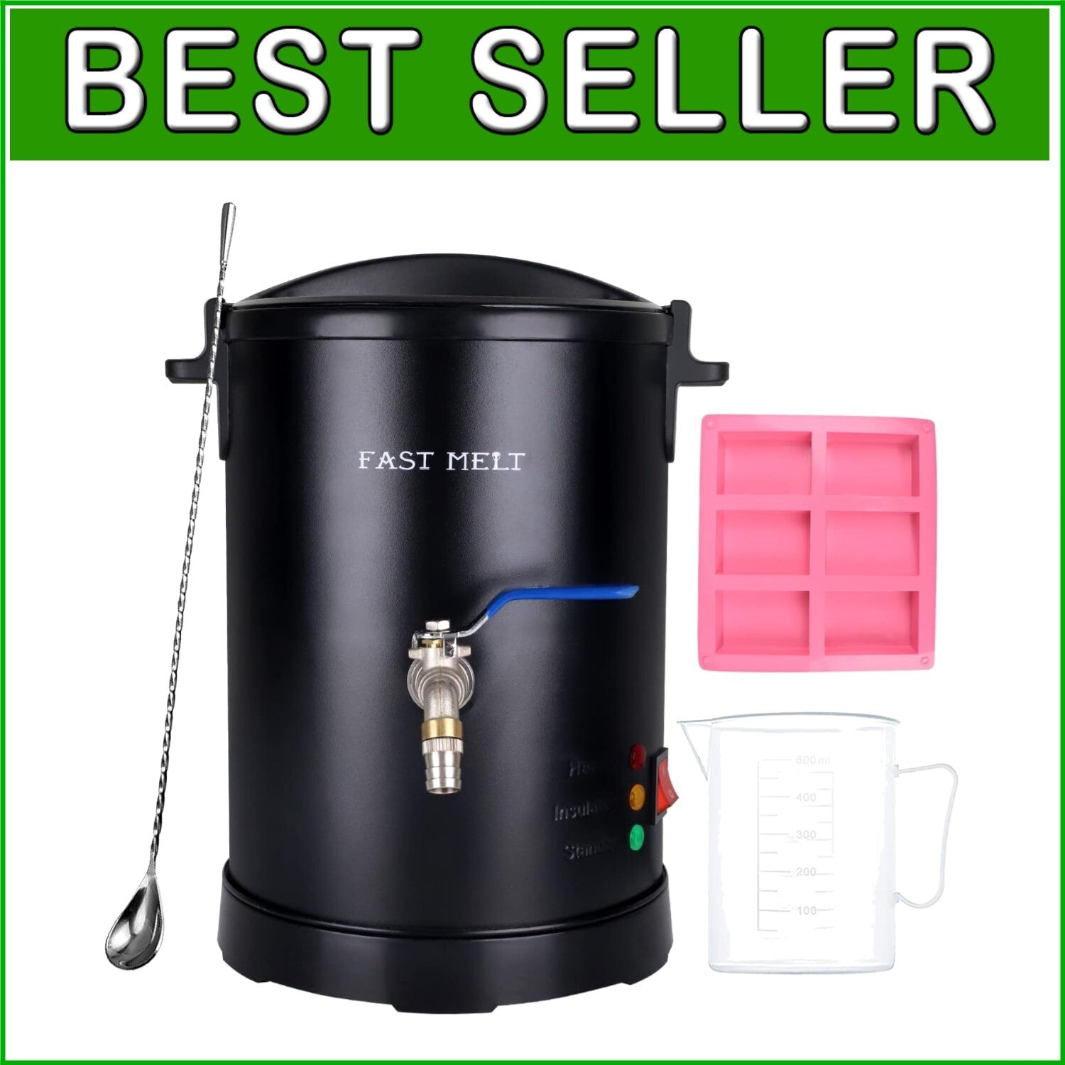 6Lbs Soap Making Kit with Quick Pour Spout & Constant Temperature Control