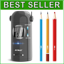 Load image into Gallery viewer, Portable Vertical Electric Pencil Sharpener for Large Pencils - Battery Operated