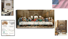 Load image into Gallery viewer, Giclee Canvas Print of The Last Supper by Leonardo da Vinci - 24x12 Art Decor