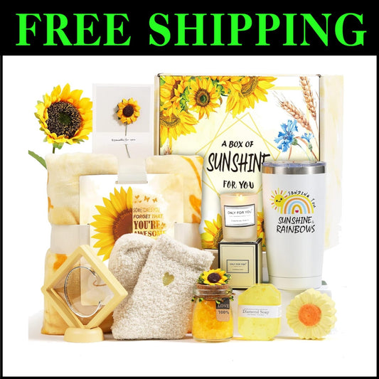 Unique Spa Gift Set for Her - 10 Pieces of Floral Relaxation Essentials