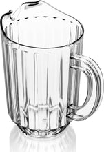 Load image into Gallery viewer, Large Capacity 60 oz Clear Plastic Pitchers for Restaurants - 12 Count