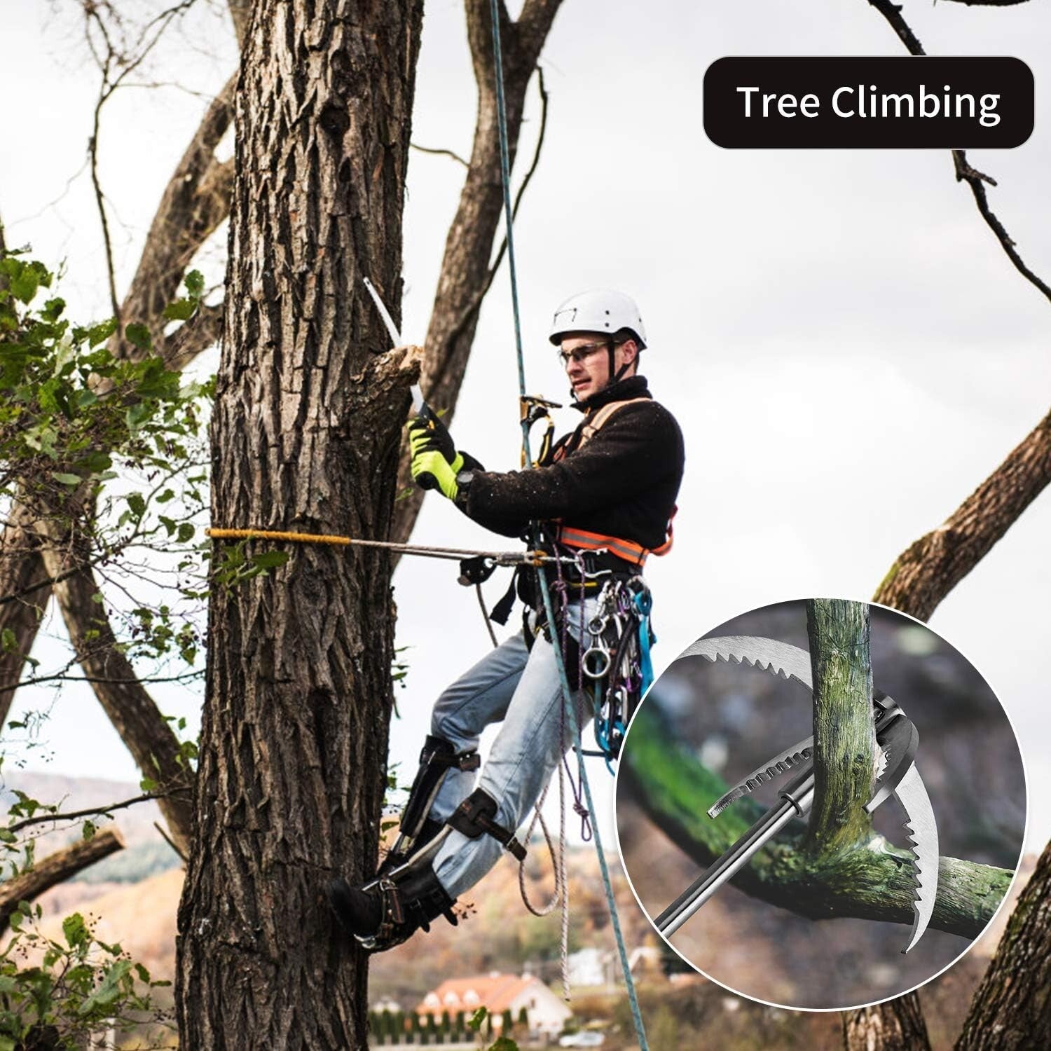 Durable Stainless Steel Grappling Hook with 4-Claw Design for Outdoor Adventures