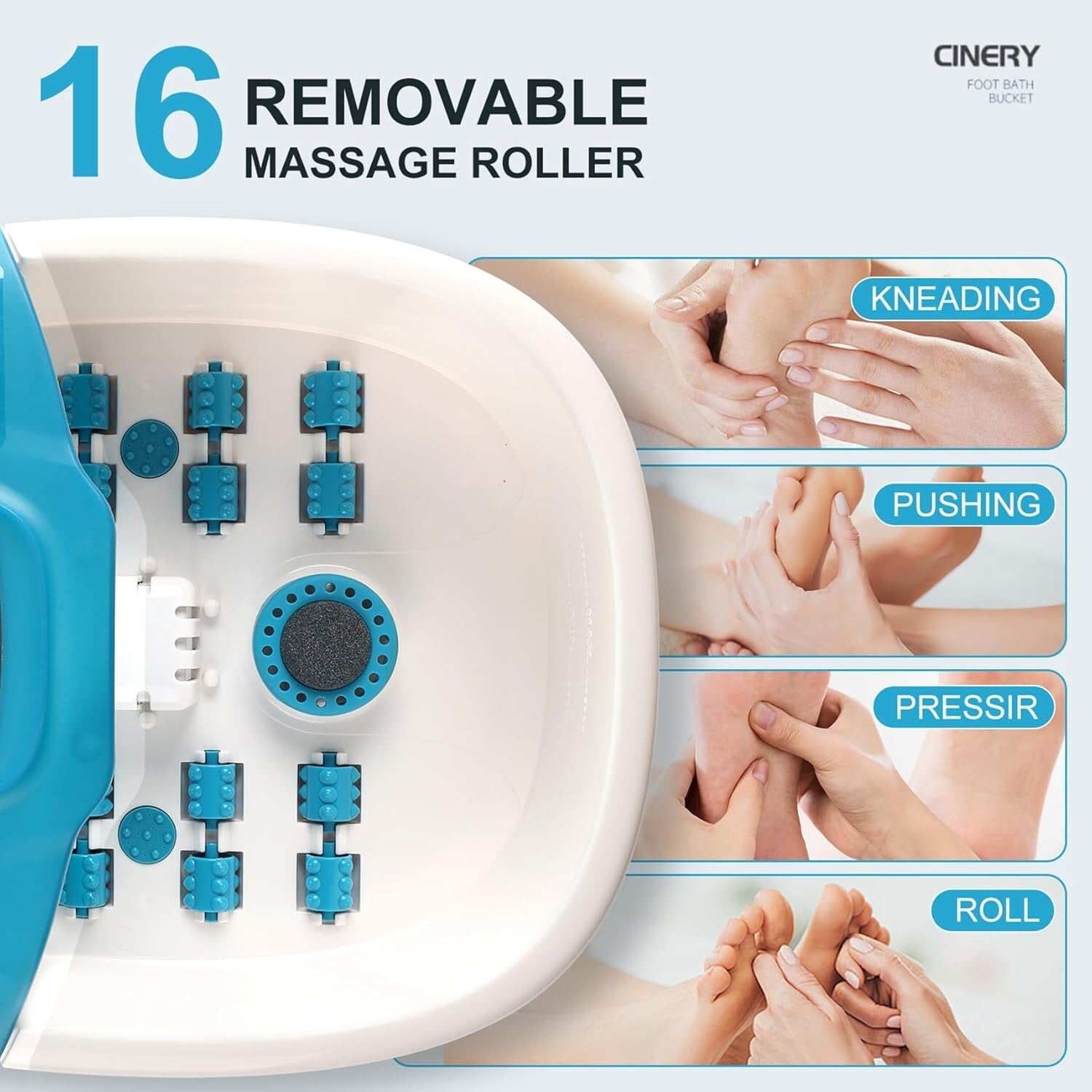 FIAHNG Foot Spa Massager: Heat, Bubbles & Vibration for Ultimate Foot Relaxation