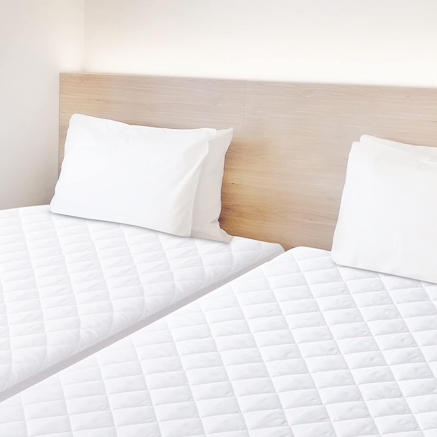 2-Pack Twin XL Quilted Waterproof Mattress Protector - Soft & Breathable