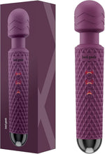 Load image into Gallery viewer, Eco-Friendly Handheld Wand Massager - 8 Speeds, USB Rechargeable &amp; Ultra-Quiet