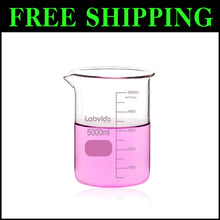 Load image into Gallery viewer, 5000ml Borosilicate Glass Beaker, ASTM E960 Compliant - Laboratory Essential
