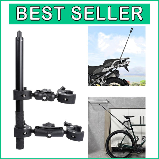 Heavy-Duty Clamp Mount with 61-Inch Selfie Stick for Biking & Riding Adventures